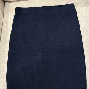 Loft XS Navy Pencil Skirt